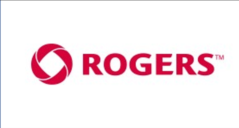 Logo of Rogers Communications featuring a red circular icon next to the word "Rogers" in black capital letters, representing its corporate partners.